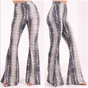 Snakeskin Flares
